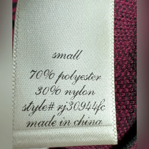 Alya Black and Pink/Red Mini Geometric Knit Dress Size Small - Picture 4 of 5